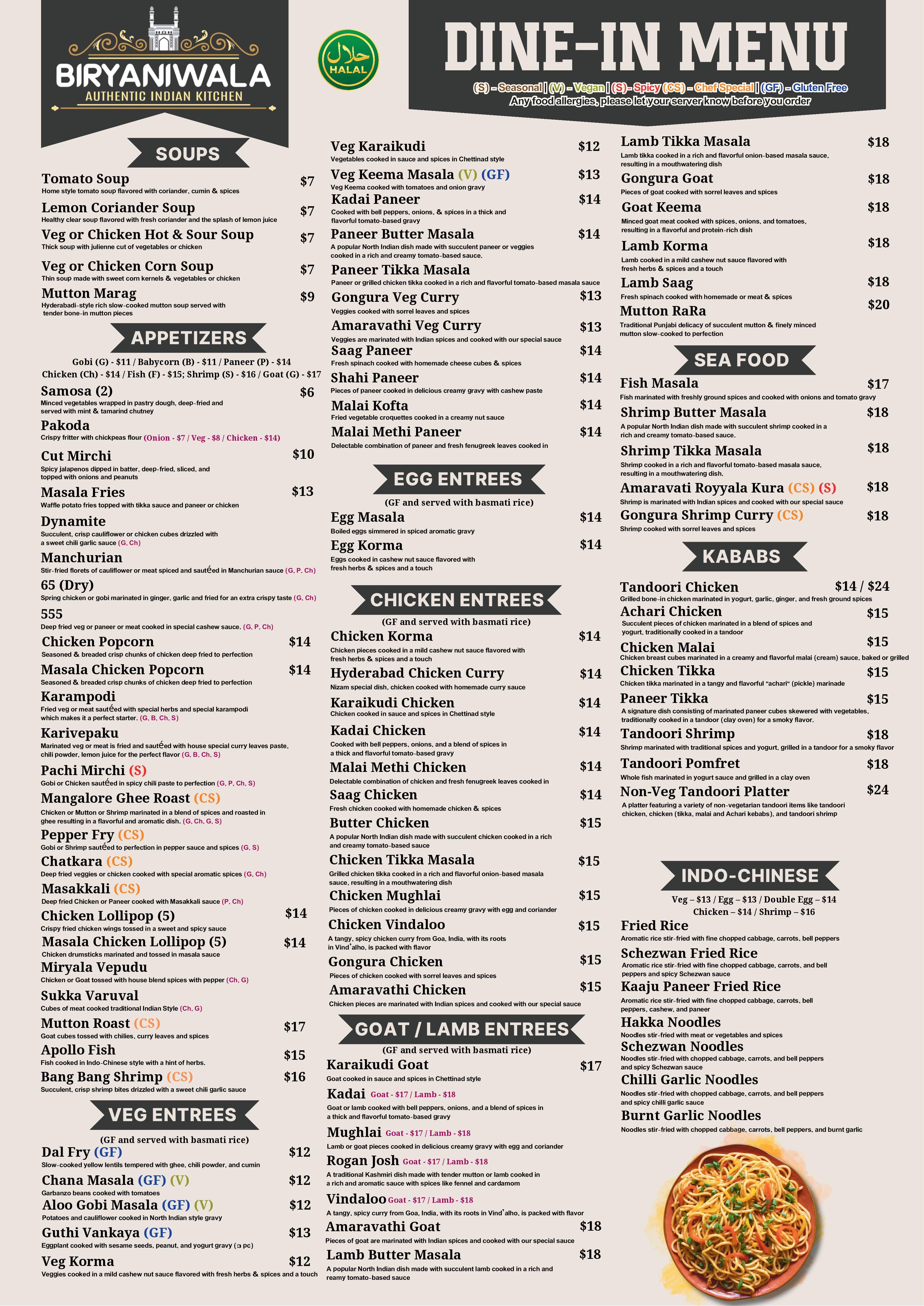 Menu Page 1